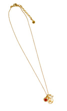 LEO ♌️ Mini Symbol with Birthstone & Initial on Thin MIA Chain 16” Adj to 18” ✨ Choose Birthstone & Pave Initial ⬇️