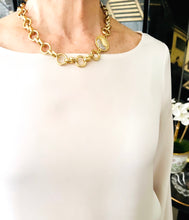 ONLY 2 LEFT!!! Yin & Yang Side Pave✨ ISABELA Chain with Pave Toggle Short Necklace 20”