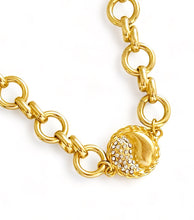 ONLY 2 LEFT!!! Yin & Yang Side Pave✨ ISABELA Chain with Pave Toggle Short Necklace 20”