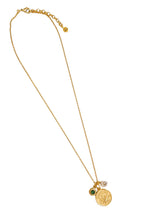 SCORPIO ♏️ Medal with Birthstone & Initial on Thin LIA Chain 18” Adj to 20” ✨ Choose Birthstone & Pave Initial ⬇️