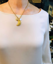 ONLY 1 LEFT!!! Half Moon π with Crystals & Sun βοΈ Charm with Initial β¨ CAMILA Chain 16β Adj to 18β β¨ Choose Initial β¬οΈ