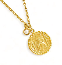 ONLY 1 LEFT!!! Perpetuo SOCORRO Charm Escapulario with the Pope on the Back ✨ Pearl Charm with CAMILA Chain Short Necklace 18”-20”