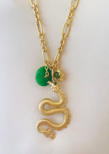 ONLY 1 LEFT!!! Dragon π with Jade Eye π ποΈ & Jade Charms & Carved Jade Disk with REGINA Chain β¨ Long Necklace 30β π§§