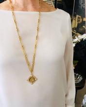 ONLY 1 LEFT!!! Virgen del CARMEN Charm Pendant w/ Pearl & CZ “Escapulario” with “Sagrado Corazón de Jesus” on the Back ✨ SOFIA Chain ✨Long Necklace 30”