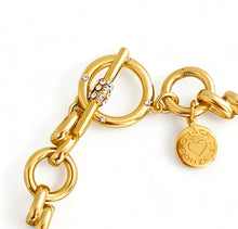 ONLY 2 LEFT!!! Yin & Yang Side White Enamel with CZ & Pearl ✨ ISABELA Chain with Pave Toggle Short Necklace 20”