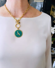 ONLY 2 LEFT!!! CAPRICORN ♑️ Enamel Medallion with Birthstone & Initial with Regina Chain 18” Adj to 20” ✨ Choose Birthstone & Pave Initial ⬇️