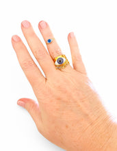 ONLY 1 LEFT!!! OJO 👁️ 🪬 RING Resin & Metal ❤️ Adjustable