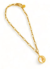 ONLY 2 LEFT!!! Yin & Yang White Enamel with CZ & Pearl ✨ REGINA Chain Short Necklace 18”-20”