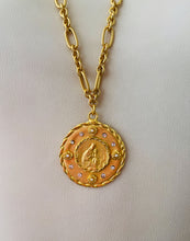 SOLD OUT!!! Virgen del CARMEN Medallion with REGINA Chain Pearl & CZ Pendant ✨Long Necklace 30”