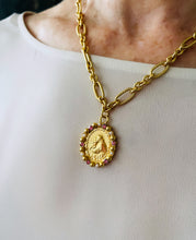 ONLY 2 LEFT!!! NEW! San Antonio with Rose Crystals & Pearl 💖 REGINA Chain Short 20”-22”