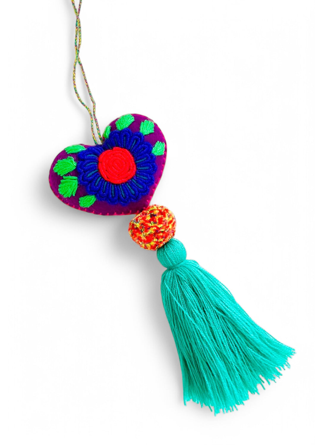 SOLD OUT!!! Anywhere Heart Tassel 💛🌺 for your Door Knob🚪or Bag 👜 in Purple