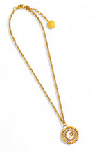 ONLY 1 LEFT!!! Half Moon 🌙 with Enamel & Pave ✨ CAMILA Chain 16”-18”