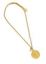 ONLY 1 LEFT!!! Perpetuo SOCORRO Charm Escapulario with the Pope on the Back ✨ Pearl Charm with CAMILA Chain Short Necklace 18”-20”