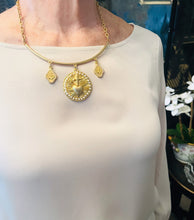 SAGRADO CORAZON π Limited Edition Piece Bar & Chain with two Charms Short Necklace 18β-22β