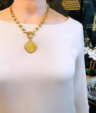 ONLY 1 LEFT!!! “Virgen de la ASUNCIÓN” Pendant with Pearl & CZ ✨ VICTORIA Chain Toggle Short Necklace ✨ Choose Length 18” or 20”