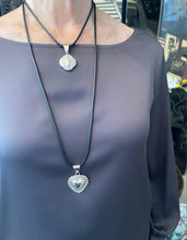 ONLY 2 LEFT!!! Guadalupe Smaller Charm (double sided) with Black Cording ✨Choose Necklace Length Below ⬇️