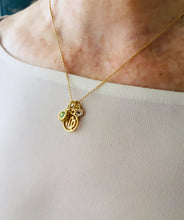 ONLY 4 LEFT!!! VIRGO ♍️ Mini Symbol with Birthstone & Initial on Thin MIA Chain 16” Adj to 18” ✨ Choose Birthstone & Pave Initial ⬇️