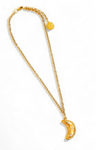 ONLY 2 LEFT!!! Half Moon 🌙 with Crystals ✨ CAMILA Chain 16”-18”