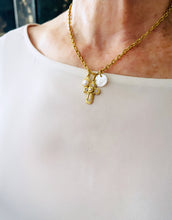 ONLY 2 LEFT!!! NEW! Cross Pearl Crystal with CAMILA Chain✨ Short Necklace 18-20” Choose Initial Below ⬇️