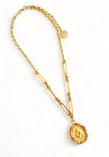 ONLY 3 LEFT!!! NEW! San Antonio with Rose Crystals & Pearl 💖 SOFIA Chain Short 18”-20”