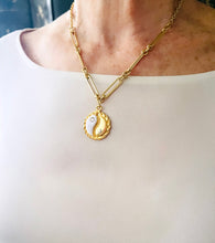 ONLY 2 LEFT!!! Yin & Yang White Enamel with CZ & Pearl ✨ SOFIA Chain Short Necklace 18”-20”