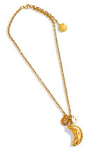 ONLY 1 LEFT!!! Half Moon π with Crystals & Sun βοΈ Charm with Initial β¨ CAMILA Chain 16β Adj to 18β β¨ Choose Initial β¬οΈ