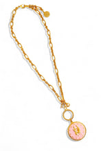 ONLY 3 LEFT!!! GEMINI ♊️ Enamel Medallion with Birthstone & Initial with Regina Chain 18” Adj to 20” ✨ Choose Birthstone & Pave Initial ⬇️