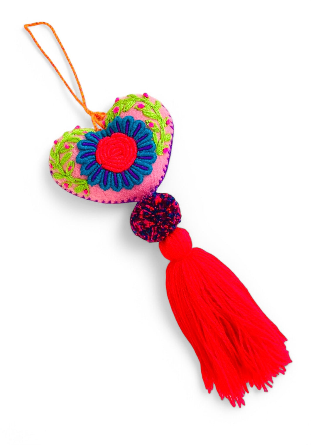 SOLD OUT!!! Anywhere Heart Tassel 💛🌺 for your Door Knob🚪or Bag 👜 in Pink