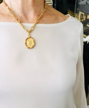 ONLY 3 LEFT!!! NEW! San Antonio “DE CABEZA” with Rose Crystals for Love Energy & Pearl 💖 REGINA Chain Short 20”-22” ☀️Upside Down San Antonio