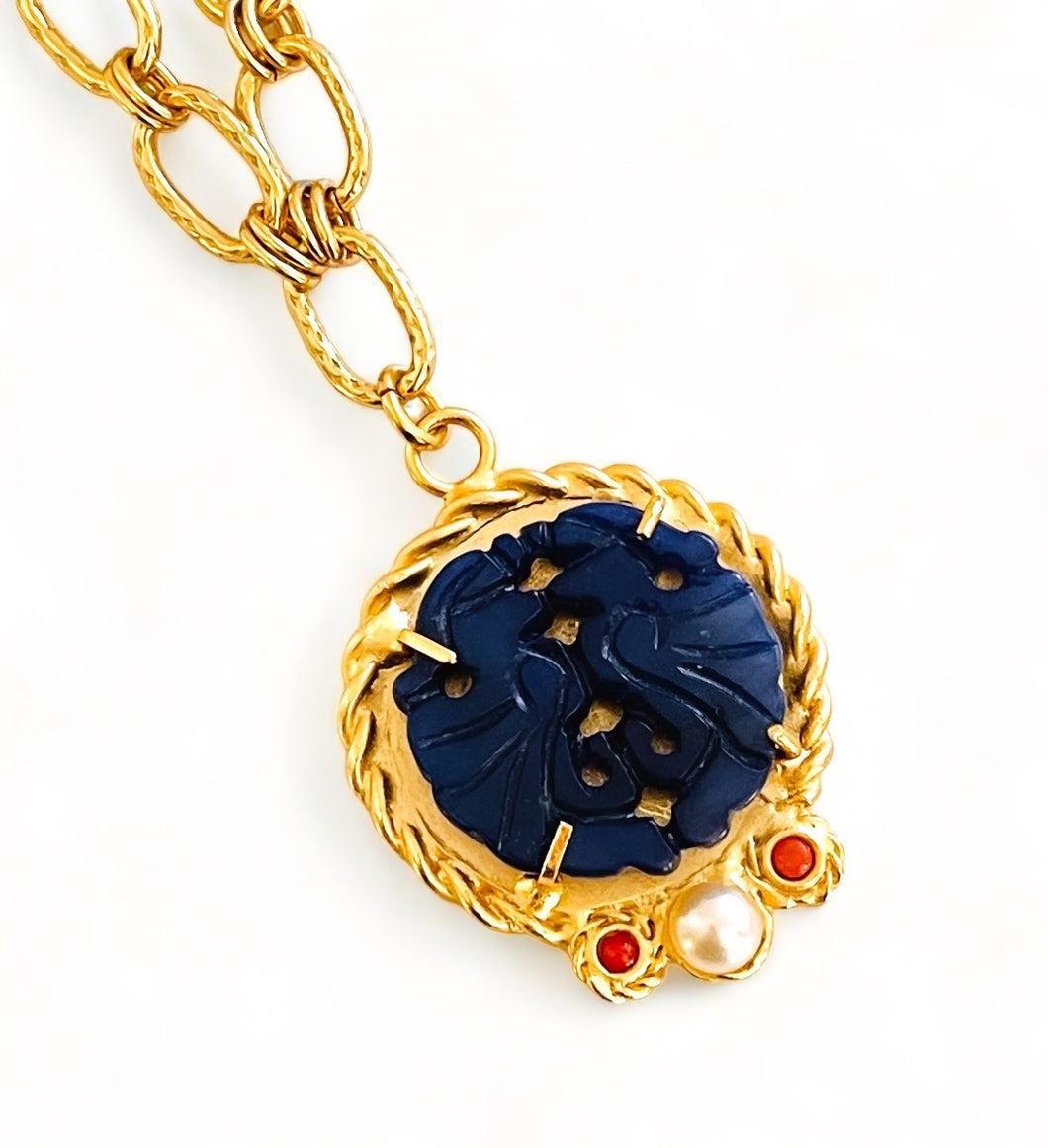 SOLD OUT!!! One of a Kind ✨Mystical Cobalt Disk ✨ Short 18”-20”