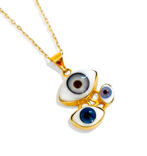 SOLD OUT!!! OJOS 👁️🪬Necklace ✨ Metal with Gold Plate 🧿 Short 20”