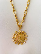 Sagrado CORAZÓN de Jesus ❤️ Medalla Charm Escapulario, with La Providencia, with Pearls Rays ✨ REGINA Chain Long Necklace 30”