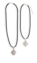 ONLY 2 LEFT!!! Guadalupe Smaller Charm (double sided) with Black Cording ✨Choose Necklace Length Below ⬇️