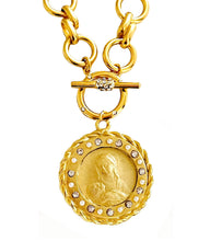 SOLD OUT!!! Virgen de la PROVIDENCIA Medallion π΅π· Patrona de Puerto Rico β¨ As seen on GISELLE BLONDET βοΈ Charm with Pearl & CZ βοΈ from an Antique Medal circa 1952 β¨ ISABELA Chain Choose Length 18β 20β