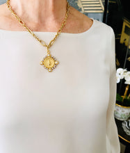 SOLD OUT!!! NEW!!! ONLY 1 LEFT!!! Virgen de la PROVIDENCIA, Patrona de Puerto Rico, Charm with Pearl & CZ ✨ REGINA Chain Short Necklace 18”-20”