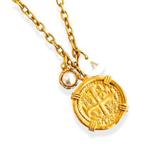 ONLY 1 LEFT!!! NEW! Atocha Cross with CAMILA Chain✨ Short Necklace 18-20” Choose Initial Below ⬇️