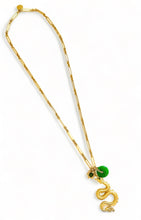 ONLY 1 LEFT!!! Dragon π with Jade Eye π ποΈ & Jade Charms & Carved Jade Disk with SOFIA Chain β¨ Long Necklace 30β π§§