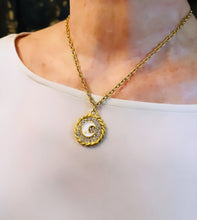 ONLY 1 LEFT!!! Half Moon 🌙 with Enamel & Pave ✨ CAMILA Chain 16”-18”