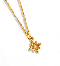 North Star 🌟 with Crystal & Dotted Pave ✨MIA Thin Chain 16”-18”
