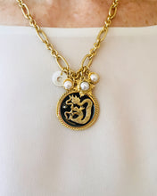 ONLY 1 LEFT!!! Dragon π Black Enamel Disk Pendant with White Pearl Charms, Initial & REGINA Chain β¨ Short Necklace 20β-22ββ¨ π§§ CHOOSE Initial Below β¬οΈ