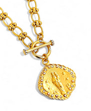 ONLY 1 LEFT!!! “Virgen de la ASUNCIÓN” Pendant with Pearl & CZ ✨ VICTORIA Chain Toggle Short Necklace ✨ Choose Length 18” or 20”