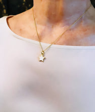ONLY 2 LEFT!!! Star 🌟 with White Enamel✨ MIA Thin Chain 16”-18”