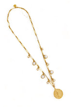 ONLY 1 LEFT! MATER Round with Pearl ✨ Multi Pearl Charm Necklace with SOFIA Chain Long Necklace 30”