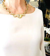 ONLY 2 LEFT!!! Yin & Yang Side Pave✨ ISABELA Chain with Pave Toggle Short Necklace 20”