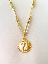 ONLY 2 LEFT!!! Yin & Yang White Enamel with CZ & Pearl ✨ SOFIA Chain Long Necklace 30”