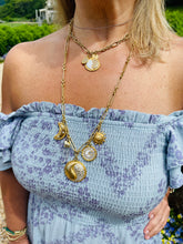 SOLD OUT!!! Yin & Yang White & Pave OHM ✨ REGINA Chain Short Necklace 18”-20”