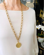 SOLD OUT!!! Virgen de la PROVIDENCIA, 🇵🇷 Patrona de Puerto Rico✨ Pearl & CZ Medallion ✨from an Antique Medal circa 1952 ✨ VALENTINA Chain Long Necklace 30”