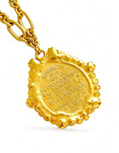 ONLY 1 LEFT!!! Virgen de la MISERICORDIA Medallion Pendant with Pearl & CZ ✨From an Antique Medallion circa 1932 Engraving on the Back✨REGINA Chain Long Necklace 30”