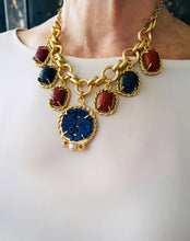 SOLD OUT!!! One of a Kind ✨Mystical Cobalt Disk✨Multi Charm✨ ISABELA Chain Short 18”-20”