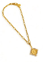 SOLD OUT!!! NEW!!! ONLY 1 LEFT!!! Virgen de la PROVIDENCIA, Patrona de Puerto Rico, Charm with Pearl & CZ ✨ REGINA Chain Short Necklace 18”-20”